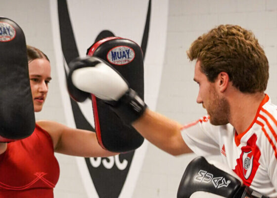 Open training at USC School of Boxing